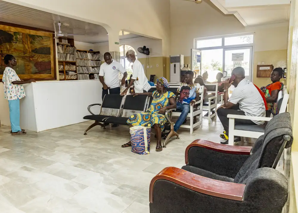 Comfortable waiting area for patients